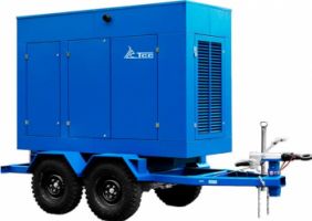 АД-25С-Т400-1РМ7 на прицепе с АВР